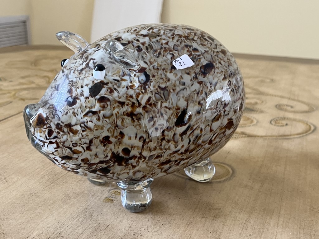 Art Glass Pig